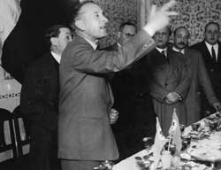 Bronzini en el día de la liberación de Paris.